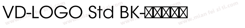 VD-LOGO Std BK字体转换